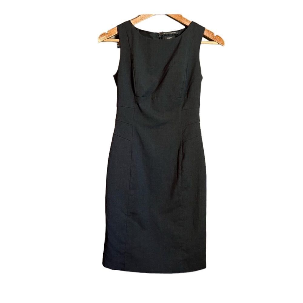 Mexx wool blend grey sleeveless dress